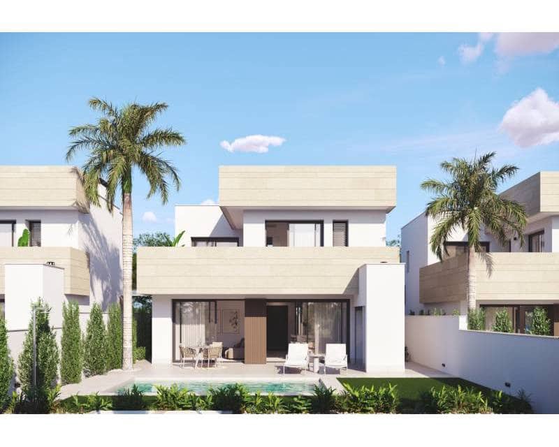 3 sypialnia Dom blizniak na sprzedaż w Santiago de la Ribera z basenem garażem - 585 000 € (Ref: 9378329)