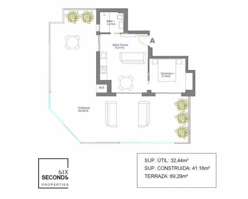 1 sovrum Takvåning till salu i Guardamar del Segura - 269 500 € (Ref: 9379862)