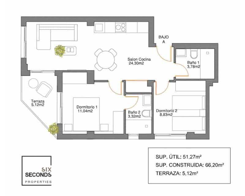 2 sovrum Lägenhet till salu i Guardamar del Segura - 229 500 € (Ref: 9379865)