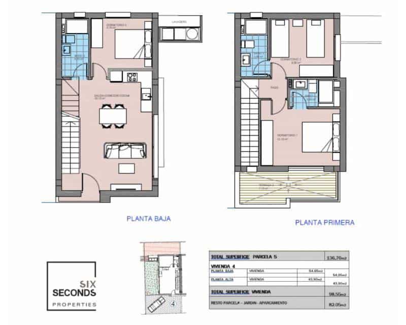 3 sypialnia Dom szeregowy na sprzedaż w Elche / Elx z basenem garażem - 459 000 € (Ref: 9380749)