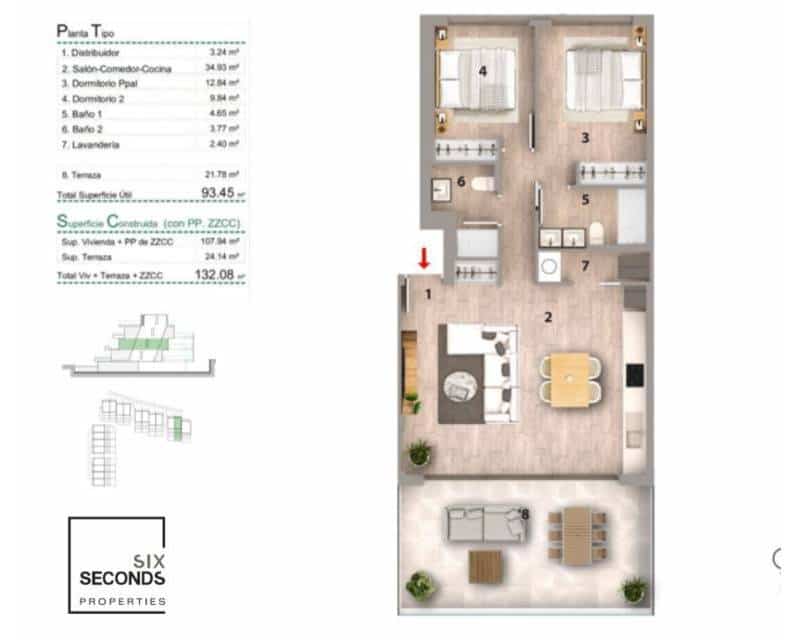 2 chambre Appartement à vendre à Finestrat avec piscine garage - 400 000 € (Ref: 9396781)