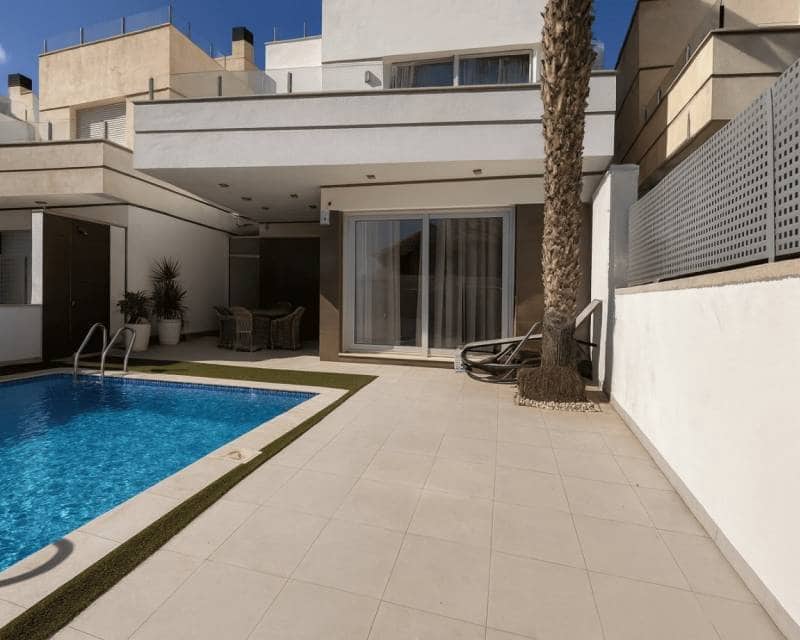 3 soveværelse Semi-Rækkehus til salg i Orihuela Costa med swimmingpool garage - € 389.000 (Ref: 9405794)