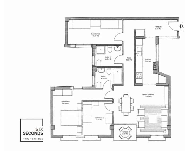 3 camera da letto Appartamento in vendita in Avileses - 133.000 € (Rif: 9410007)