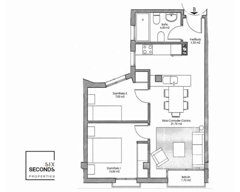 2 bedroom Apartment for sale in Avileses - € 95,000 (Ref: 9410008)