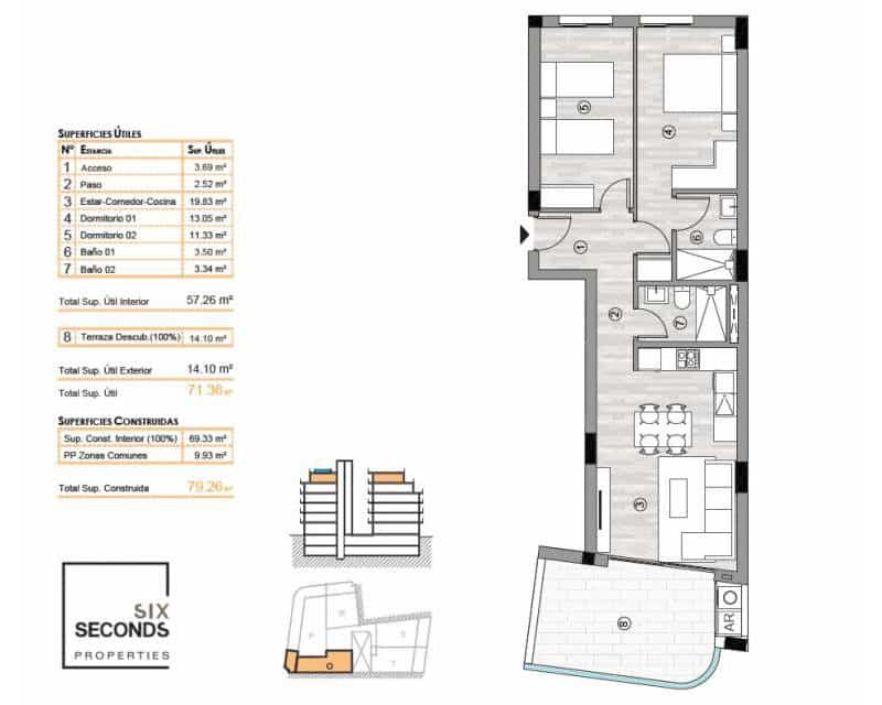 2 camera da letto Attico in vendita in Torrevieja con piscina - 290.000 € (Rif: 9417868)