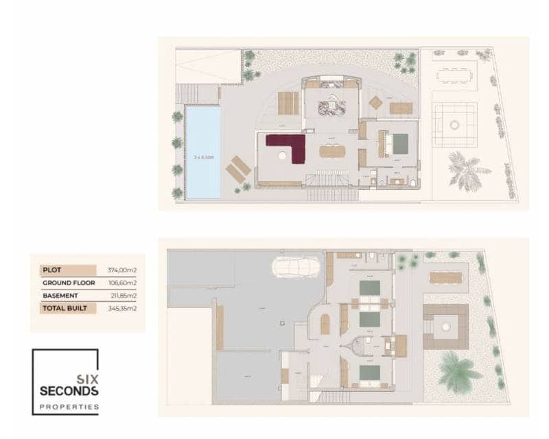 4 Zimmer Doppelhaus zu verkaufen in Algorfa mit Pool Garage - 815.000 € (Ref: 9429067)