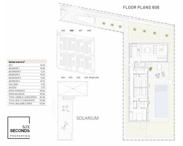 3 bedroom Semi-detached Villa for sale in Algorfa with pool garage - € 579,000 (Ref: 9435142)