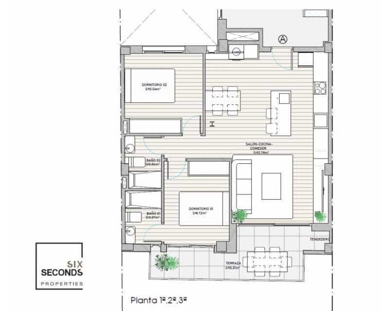 2 camera da letto Appartamento in vendita in Guardamar del Segura - 349.000 € (Rif: 9435150)