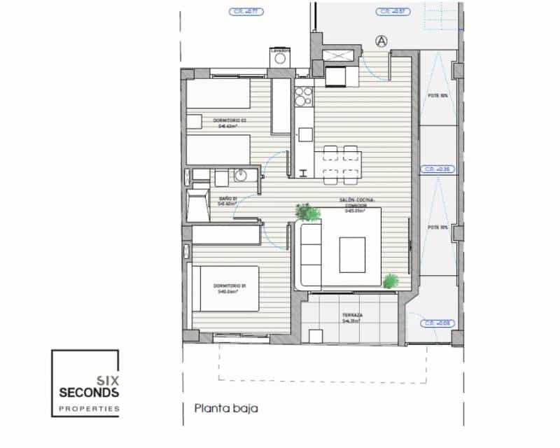 2 soveværelse Lejlighed til salg i Guardamar del Segura - € 279.000 (Ref: 9435151)
