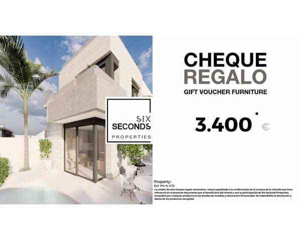 2 bedroom Townhouse for sale in Pilar de la Horadada ciudad, Pilar de la Horadada with pool garage - € 359,000 (Ref: 9436341)