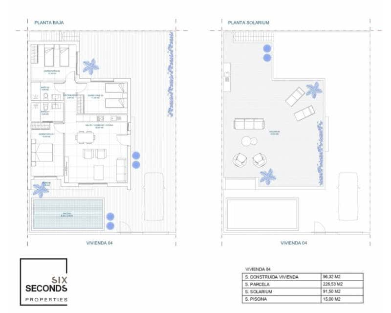 3 sovrum Semi-fristående Villa till salu i Balsicas med pool garage - 325 000 € (Ref: 9444582)
