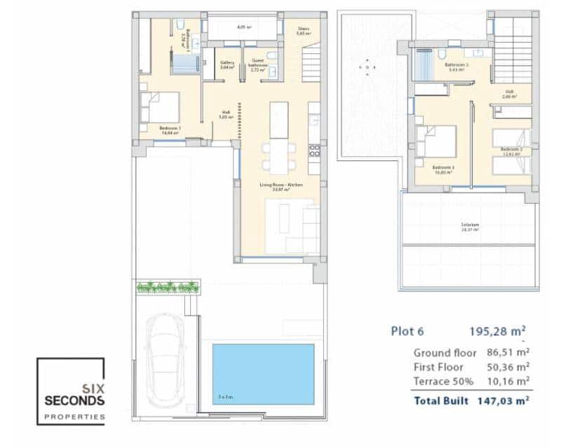 3 camera da letto Villetta a Schiera in vendita in Dolores con piscina garage - 389.000 € (Rif: 9445470)