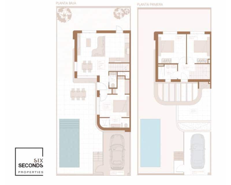 3 sypialnia Dom blizniak na sprzedaż w Daya Nueva z garażem - 399 900 € (Ref: 9447211)