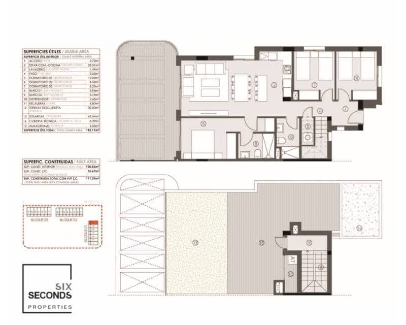 3 slaapkamer Penthouse te koop in Torrevieja met zwembad garage - € 395.000 (Ref: 9451173)
