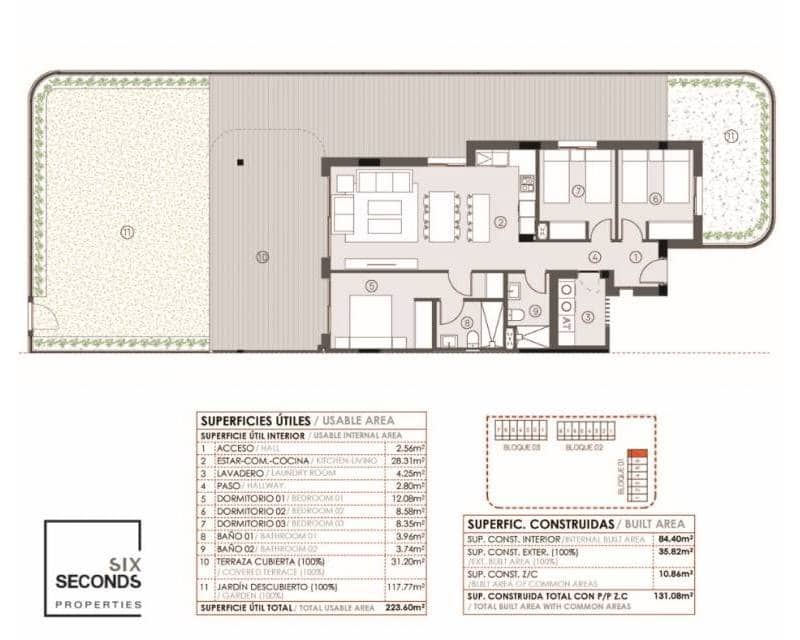 3 bedroom Apartment for sale in Torrevieja with pool garage - € 375,000 (Ref: 9451443)