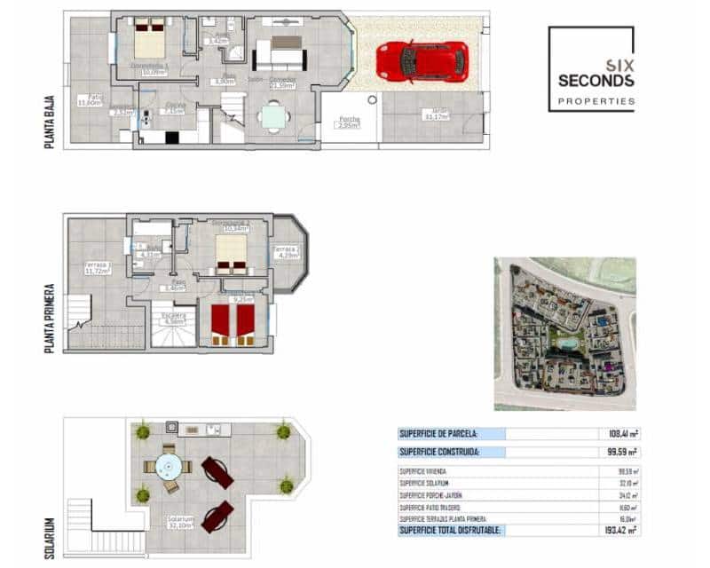 3 chambre Villa/Maison Mitoyenne à vendre à Cox avec piscine garage - 255 000 € (Ref: 9466229)
