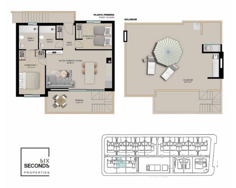 Casa de 2 habitaciones en Torre de la Horadada en venta con piscina garaje - 385.000 € (Ref: 9471603)