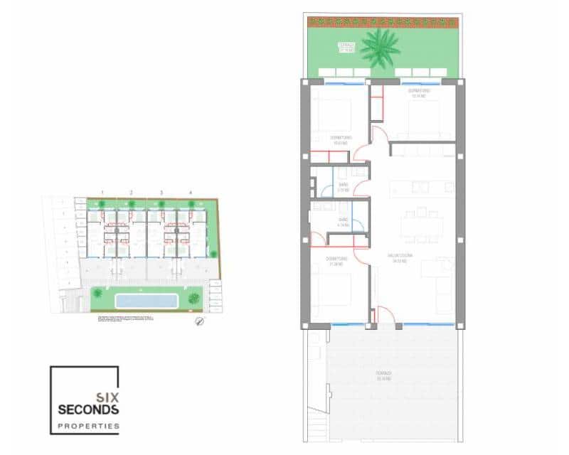 3 sovrum Hus till salu i Pilar de la Horadada med pool garage - 339 000 € (Ref: 9473569)