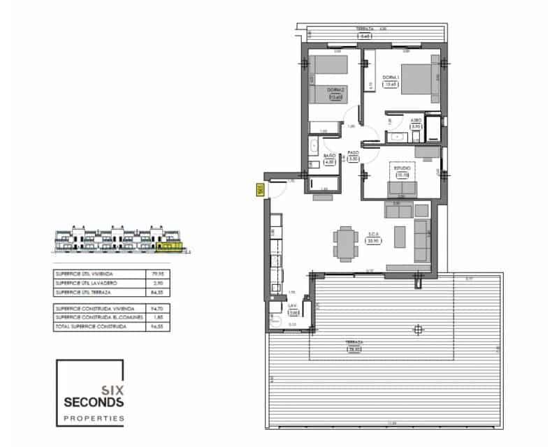 3 camera da letto Appartamento in vendita in Algorfa con piscina - 349.000 € (Rif: 9487159)