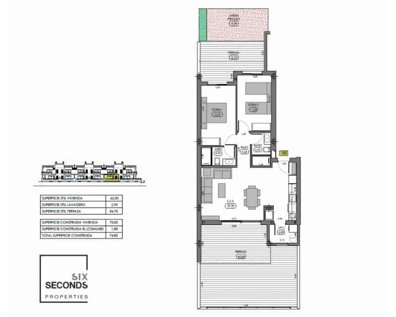 2 bedroom Apartment for sale in Algorfa with pool - € 299,000 (Ref: 9487244)