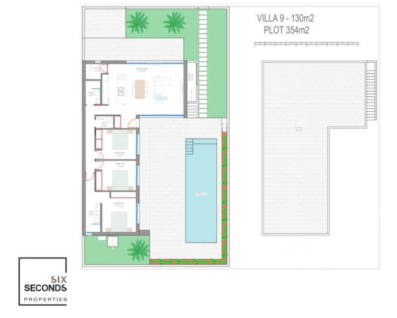 3 bedroom Villa for sale in Los Alcazares with pool - € 689,900 (Ref: 9492710)