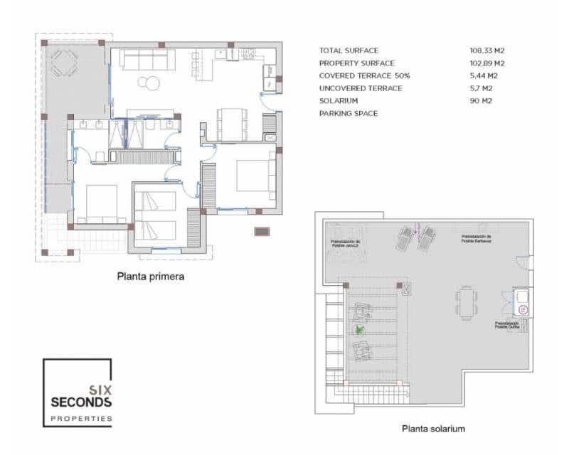 3 bedroom Penthouse for sale in Ciudad Quesada with pool garage - € 390,000 (Ref: 9495388)