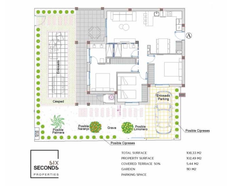 3 bedroom Townhouse for sale in Ciudad Quesada with pool garage - € 383,500 (Ref: 9495393)