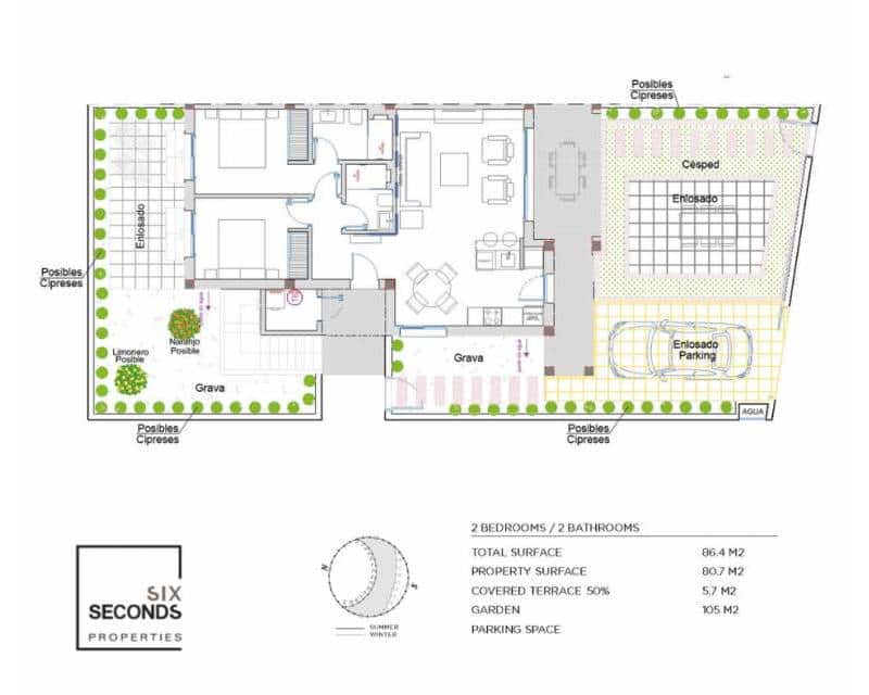 2 bedroom Apartment for sale in Ciudad Quesada with pool garage - € 314,000 (Ref: 9495594)