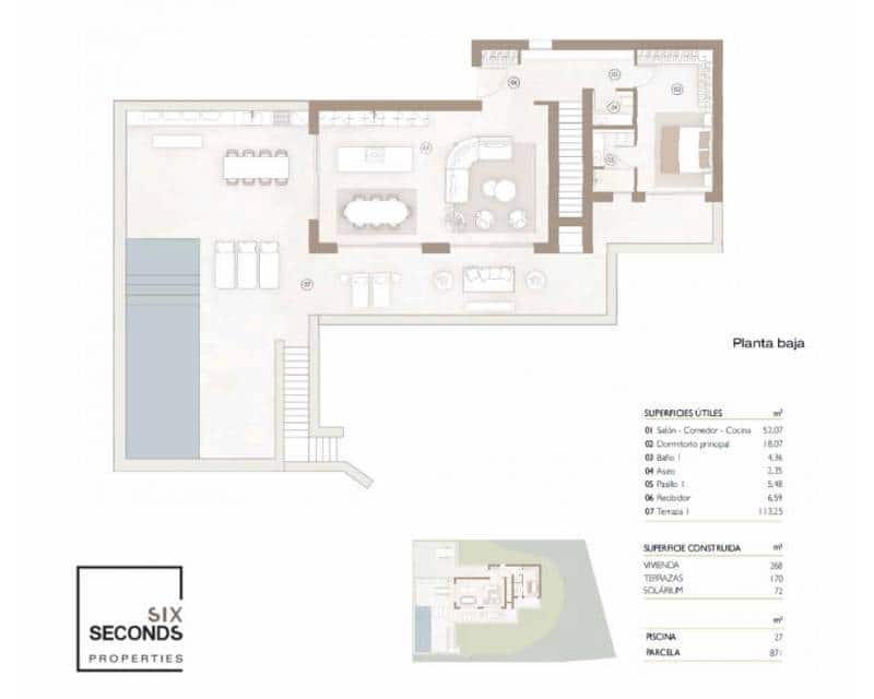 Chalet de 3 habitaciones en Las Colinas Golf en venta con piscina - 1.395.000 € (Ref: 9506324)