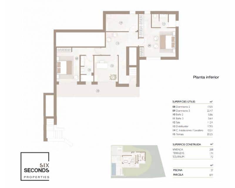 Chalet de 3 habitaciones en Las Colinas Golf en venta con piscina - 1.395.000 € (Ref: 9506324)