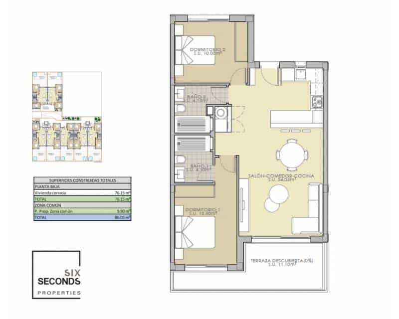 2 chambre Maison de Ville à vendre à Rojales avec garage - 280 900 € (Ref: 9510298)