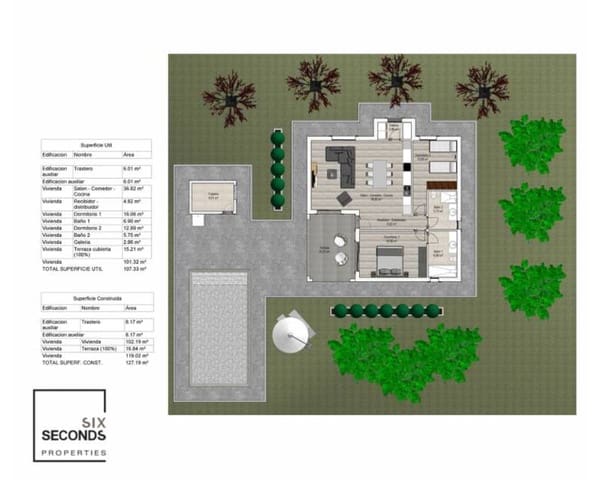 Chalet de 2 habitaciones en Aspe en venta con piscina - 342.000 € (Ref: 9516582)