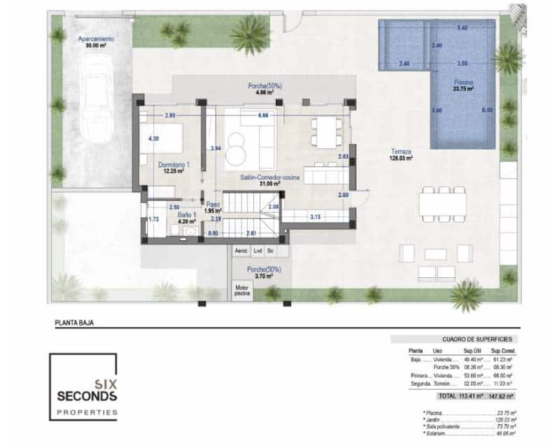 4 chambre Villa/Maison à vendre à Torre-Pacheco avec piscine garage - 785 000 € (Ref: 9523063)