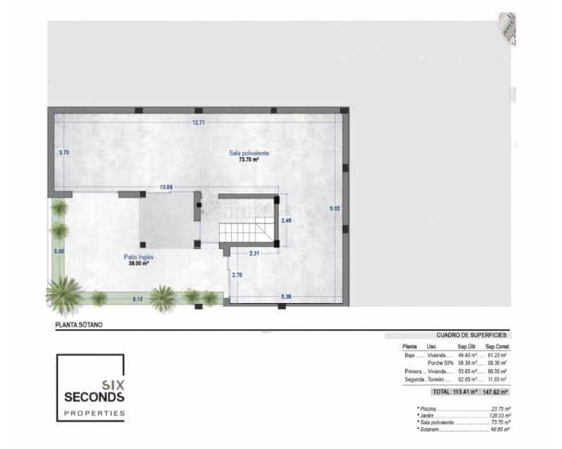 4 chambre Villa/Maison à vendre à Torre-Pacheco avec piscine garage - 785 000 € (Ref: 9523063)