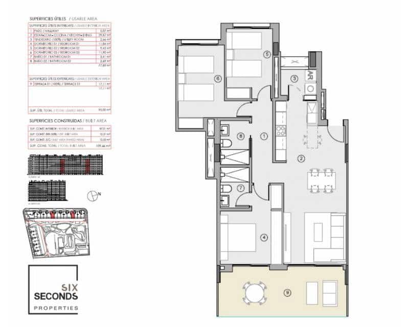 3 chambre Appartement à vendre à Punta Prima avec piscine garage - 349 000 € (Ref: 9524950)