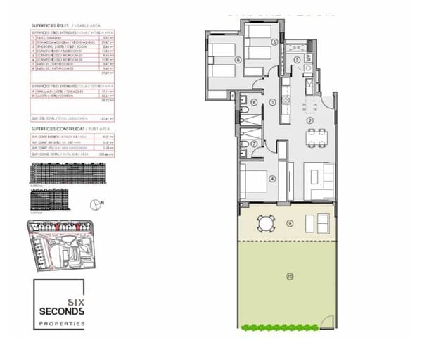3 chambre Appartement à vendre à Punta Prima, Torrevieja avec piscine garage - 374 000 € (Ref: 9524951)
