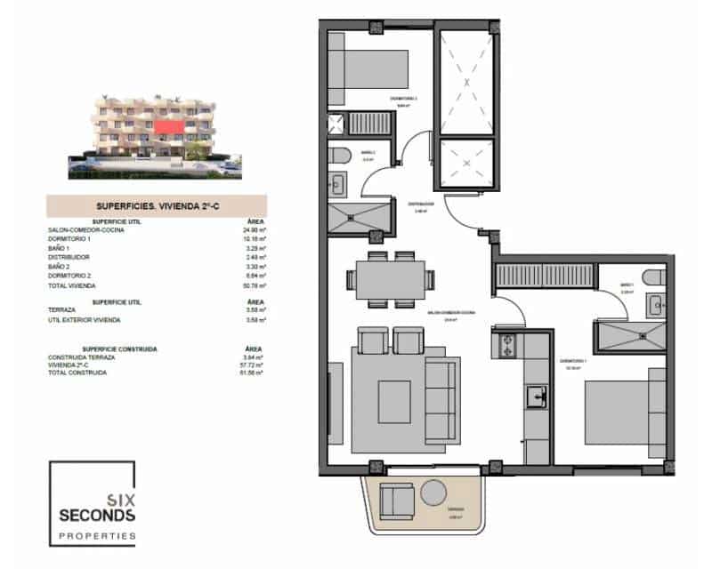 2 slaapkamer Appartement te koop in El Campello met zwembad garage - € 355.000 (Ref: 9528825)