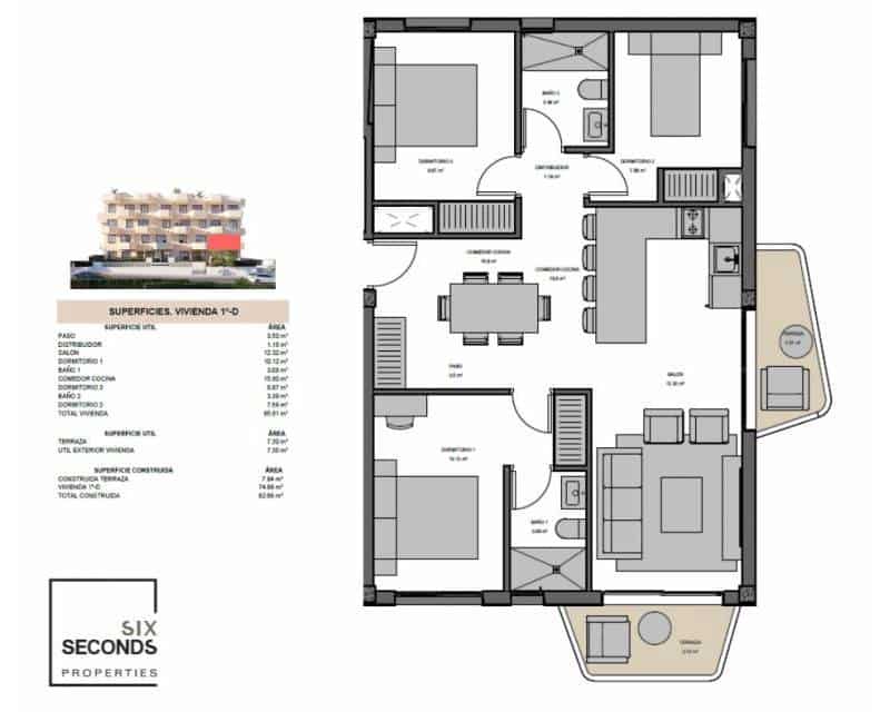 3 bedroom Beach Apartment for sale in El Campello with pool garage - € 400,000 (Ref: 9528826)