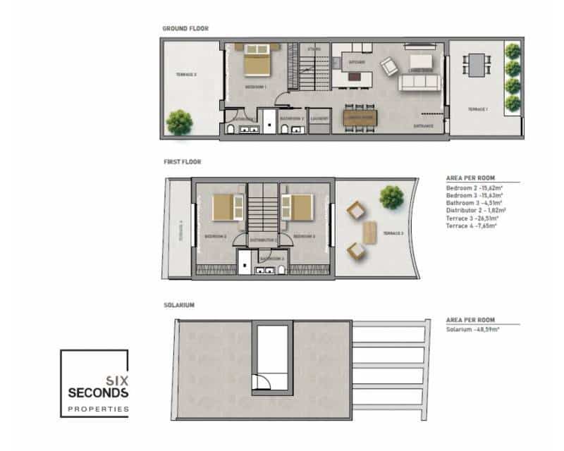 2 slaapkamer Rijtjeshuis te koop in Guardamar del Segura met zwembad - € 459.000 (Ref: 9532744)