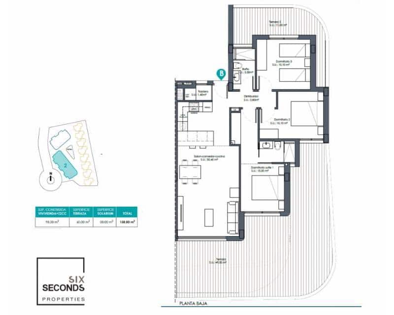 3 sypialnia Apartament na sprzedaż w Los Alcazares z basenem garażem - 359 000 € (Ref: 9532747)
