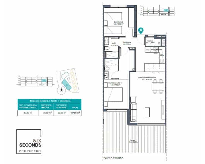 2 makuuhuone Huoneisto myytävänä paikassa Los Alcazares mukana uima-altaan 
autotalli - 299 000 € (Ref: 9532749)