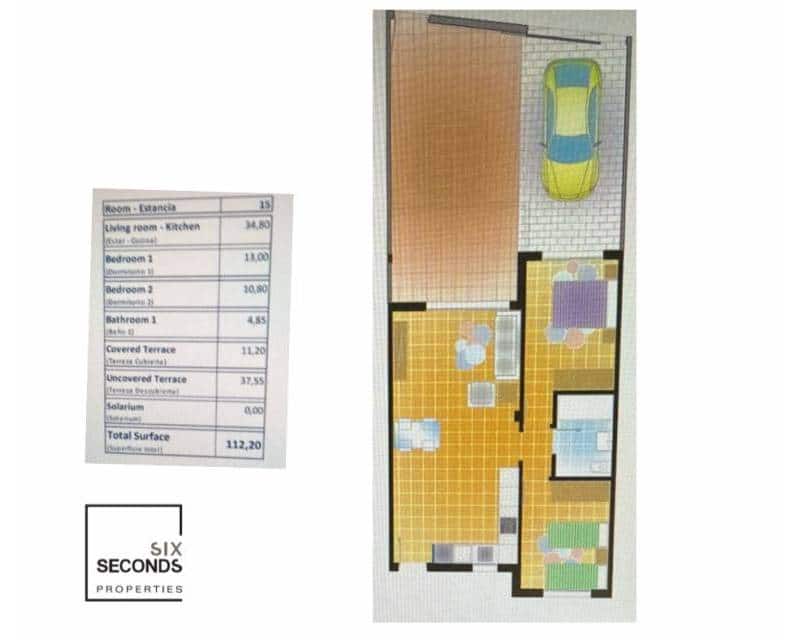 2 Zimmer Apartment zu verkaufen in Pilar de la Horadada mit Pool - 219.900 € (Ref: 9532750)