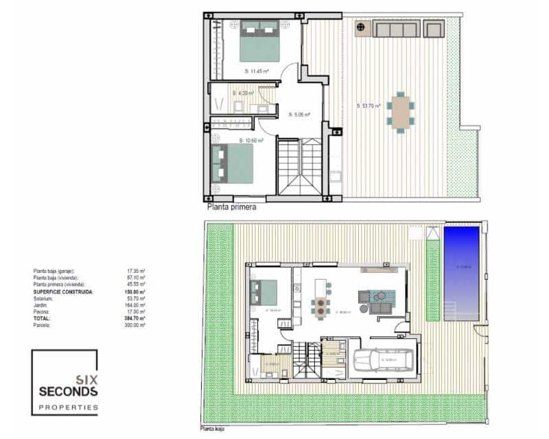 3 sypialnia Willa na sprzedaż w Los Alcazares z basenem garażem - 590 000 € (Ref: 9563784)