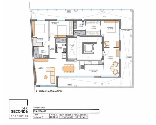 3 Zimmer Penthouse zu verkaufen in Los Cuarteros, San Pedro del Pinatar mit Pool Garage - 949.900 € (Ref: 9566277)