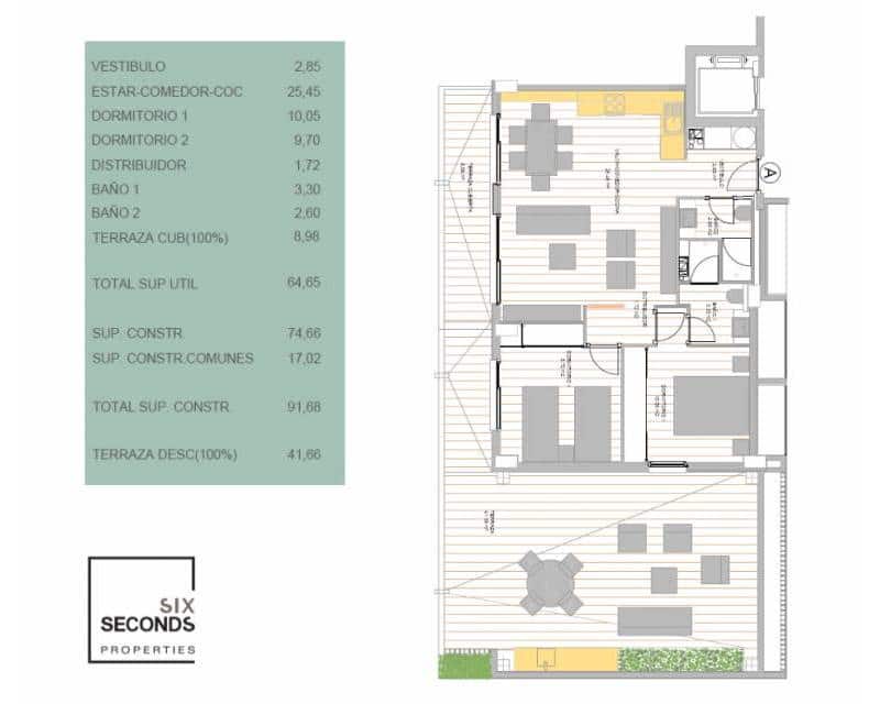 2 sypialnia Apartament na sprzedaż w Guardamar del Segura z basenem - 319 000 € (Ref: 9585175)