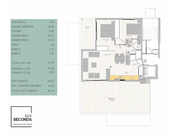 2 camera da letto Attico in vendita in Zona Pueblo, Guardamar del Segura con piscina - 445.000 € (Rif: 9588195)