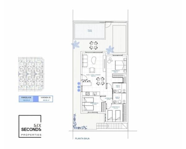3 quarto Moradia para venda em Torre-Pacheco com piscina garagem - 259 900 € (Ref: 9606426)