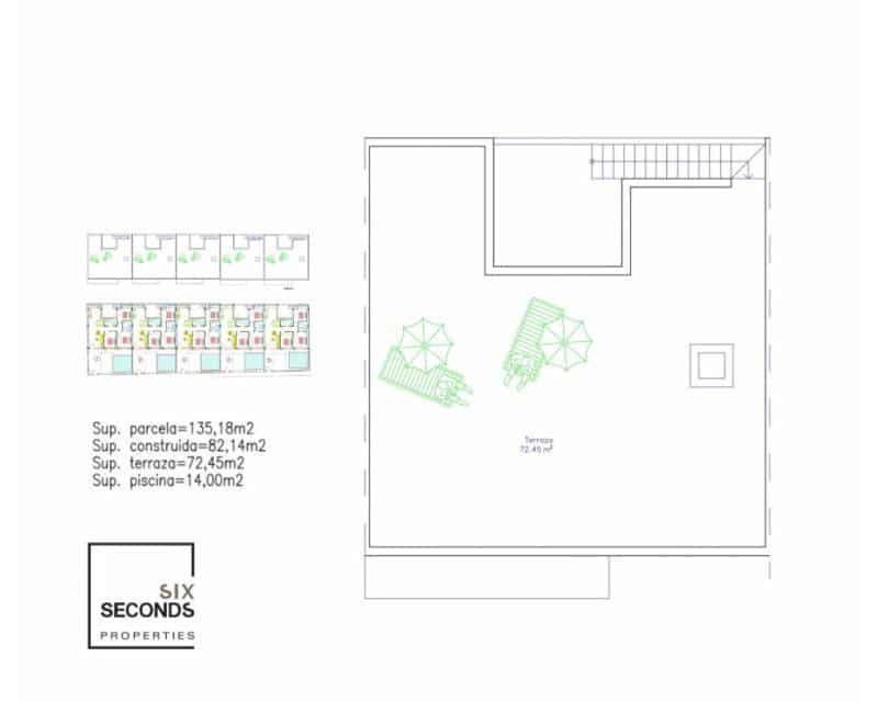 3 Zimmer Reihenhaus zu verkaufen in Avileses mit Pool Garage - 279.900 € (Ref: 9606905)