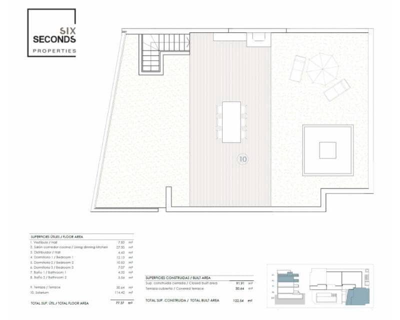 Ático de 3 habitaciones en Benijófar en venta con piscina garaje - 410.000 € (Ref: 9610136)