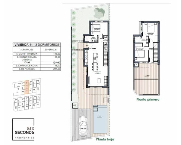 3 slaapkamer Villa te koop in Los Montesinos met zwembad garage - € 445.000 (Ref: 9618140)